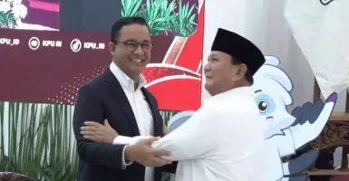 Anies Baswedan Hadir di KPU RI, Prabowo Subianto: Senyuman Anda Berat Sekali