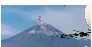 Gunung Semeru Erupsi 4 Kali Lontarkan Abu Vulkanik 1.000 Meter