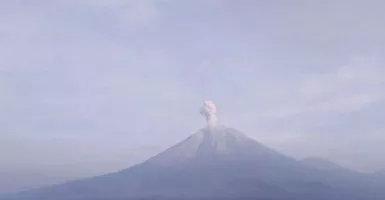 Gunung Semeru Erupsi 6 Kali, Lontarkan Abu Vulkanik Setinggi 900 Meter