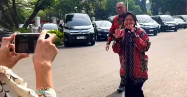 Risma Temui Jokowi Seusai Mendaftar Maju Pilkada Jawa Timur