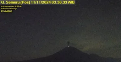 Waspada! Gunung Semeru Erupsi Lagi, Tinggi Letusan hingga 1 Km di Atas Puncak