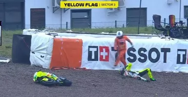 Alami Kecelakaan Mengerikan di MotoGP Jerman, Morbidelli Dibawa ke Rumah Sakit