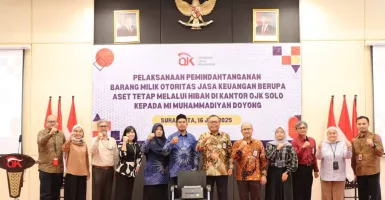 OJK Solo Peduli Pendidikan, Bantu Infrastruktur MI Muhammadiyah Doyong Sragen