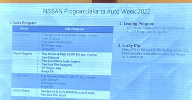 Jakarta Auto Week 2022: Promo Nissan Wah Banget, Harus Diserbu