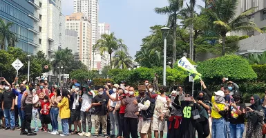 Unik, Fans Valentino Rossi Ramaikan Parade MotoGP di Jakarta