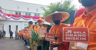 Partai Buruh Bawa Oleh-oleh Hasil Tani Buat KPU