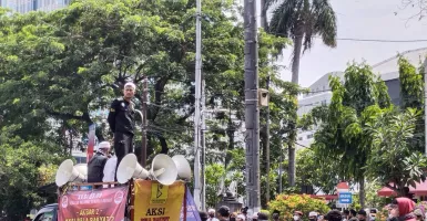 Demo Tolak BBM Naik, Massa GNPR Mulai Padati Kawasan Patung Kuda