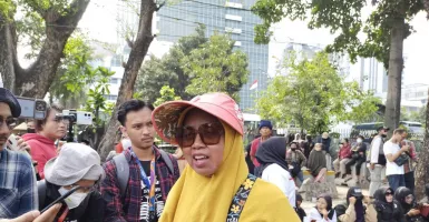 Ikut Demo, Emak-emak Aliansi Rakyat Menggugat Desak Jokowi Turun