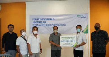 Atlet Bali Girang, BPJAMSOSTEK Denpasar Cairkan Bantuan Besar