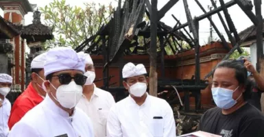 Kerugian Kebakaran Rp100 Juta, Bupati Tabanan Bali Beri Bantuan