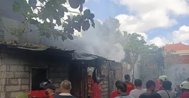 Kerugian Fantastis, Kontrakan Ojol Goa Gong Jimbaran Kebakaran
