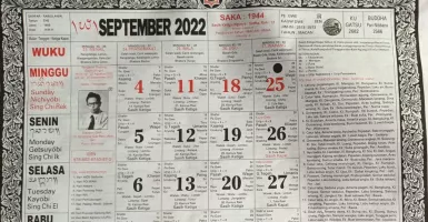 Kalender Bali Senin 26 September 2022: Yadnya Bikin Nasib Buruk