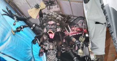 Keren, Ogoh-ogoh di Denpasar Ini Dibuat dari Arang dan Masker