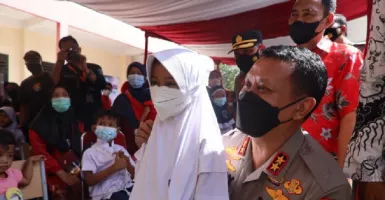 Polda Banten Gelar Vaksin Anak Merdeka, Percepat Target 70 Persen