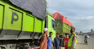 Polda Banten Sosialisasi Bahaya Truk ODOL di Kota Serang