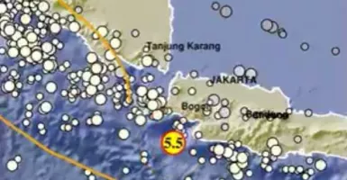 Gempa Bumi Magnitudo 5,5 Guncang Wilayah Bayah Banten