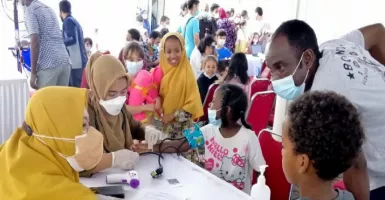 Dinkes Berikan Vaksin ke 100 Anak Rohingya di Tangerang