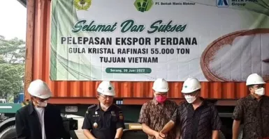PT BMM Berangkatkan Ekspor Gula Kristal Rafinasi ke Vietnam