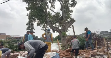 Banjir di Kota Tangerang Surut, Dinas PUPR Pasang Kisdam Sementara