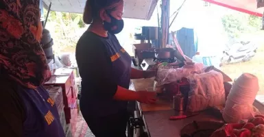Tagana Kabupaten Lebak Siapkan Makan Penggungsi Pakai Food Truck