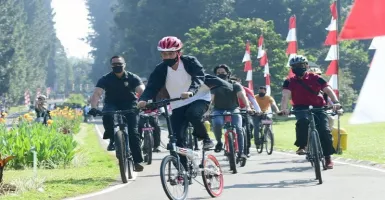 Keren Nih, Sepeda Presiden Jokowi Bergambar Bung Karno