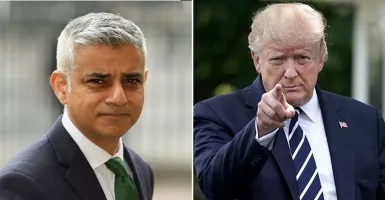 Dendam, Donald Trump dan Walkot Inggris Sadiq Khan Saling Serang