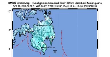 Gempa Magnitudo 6,7 Mengguncang Melonguane, Talaud, Sulut