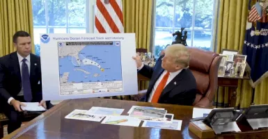 Trump Ketahuan Coret Peta Tornado Agar Prediksinya Jadi benar