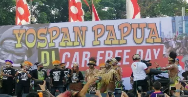 Warga Papua Gelar Musik dan Tarian Yospan di CFD