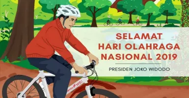 Presiden Jokowi Cuit Ucapkan Hari Olahraga Nasional