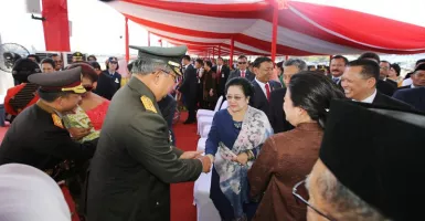 SBY Tegur Sapa dengan Megawati di HUT ke-74 TNI