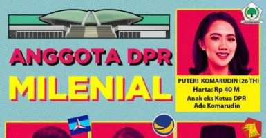 Netter Kaget, Puteri Komarudin, DPR Milenial, Hartanya Rp 40 M!