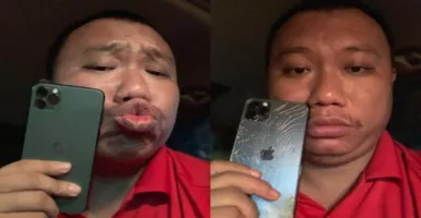 Pamer iPhone 11, Wajah Pria Ini Berubah Setelah Ponsel Jatuh