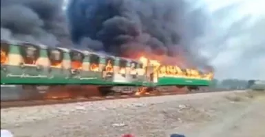 Kereta Terbakar di Pakistan Tewaskan 65 Orang, Penyebabnya Kompor