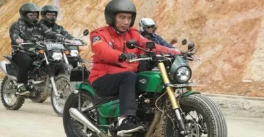 Jokowi Touring Naik Motor Custom, Warganet: Seperti Dilan
