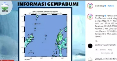 BMKG : Gempa Malut Akibat Pergeseran Lempeng dalam Laut