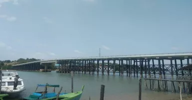 Duh, Jembatan II Dompak Tanjungpinang Nyaris Roboh