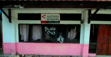Kantor Berita ANTARA Biro Papua Hancur Dirusak Massa Demo