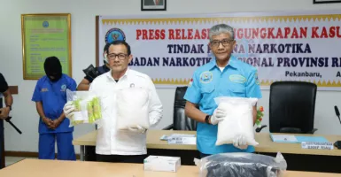 BNNP Riau Gagalkan Penyelundupan 8 Kilogram Sabu dari Malaysia