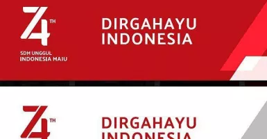 Logo 74 Dirgahayu Indonesia Bertema SDM Unggul Indonesia Maju