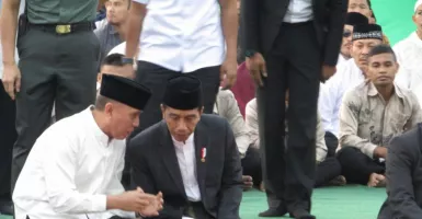 Presiden Jokowi Salat Idul Adha di Kebun Raya Bogor