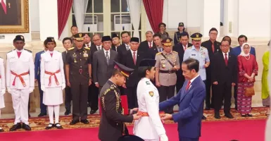 Presiden Jokowi Mengukuhkan Tim Paskibraka 2019