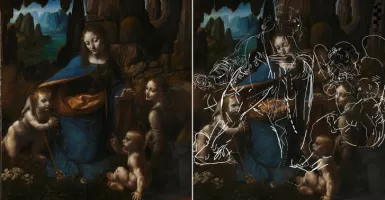 Misteri Sketsa Tersembunyi di Bawah Lukisan Leonardo Da Vinci