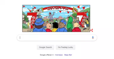 Keren, Google Doodle Ikut Rayakan HUT Ke-74 RI