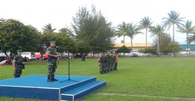 Jelang Kedatangan Jokowi, Pasukan TNI Gelar Pengamanan di Natuna