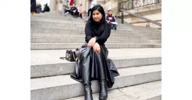 OOTD Keren: Annisa Pohan Cantik Banget Pakai Busana Serbahitam