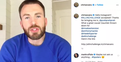 Chris Evans Bikin Akun Instagram, Dibilang Gabut Sama Netizen