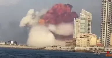 Ledakan di Lebanon, Bola Api Besar dan Gelombang Kejut Mengerikan