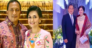 Pesona Bella Saphira Pakai Koleksi Tenun Makassar Dampingi Suami