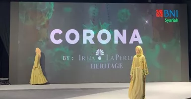 Muffest 2020: Terinspirasi Corona, Irna Rancang Gamis Nuansa Emas